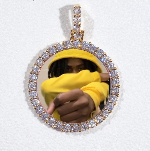 3D CIRCLE CUSTOM PICTURE PENDANT SMALL SIZE