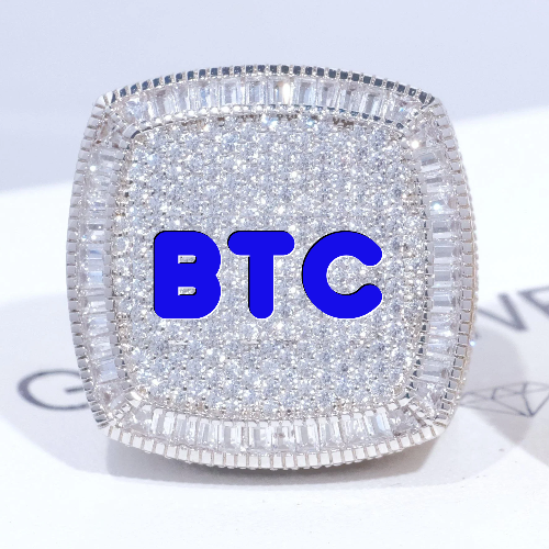 CUSTOM LETTER 3D ICED RING