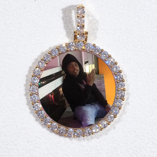 3D CIRCLE CUSTOM PICTURE PENDANT SMALL SIZE