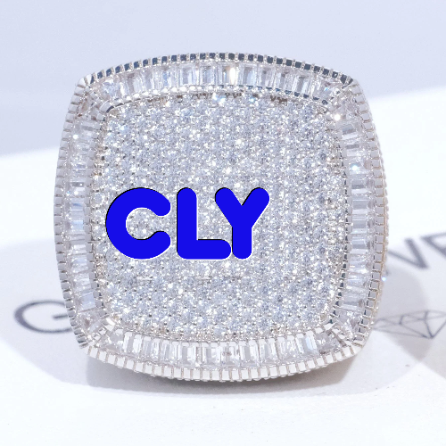 CUSTOM LETTER 3D ICED RING