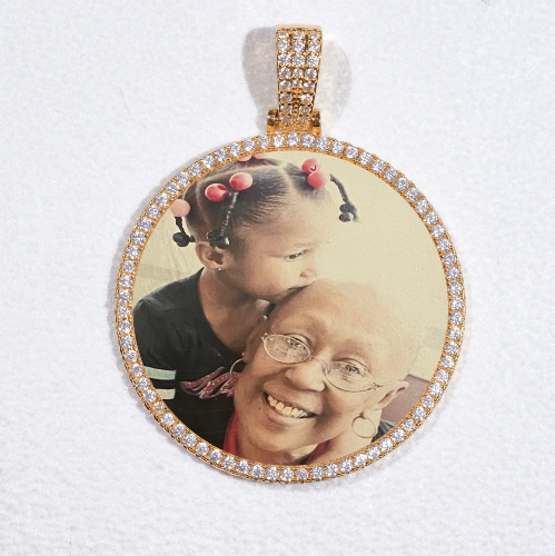 MEDIUM 3D CIRCLE CUSTOM PICTURE PENDANT