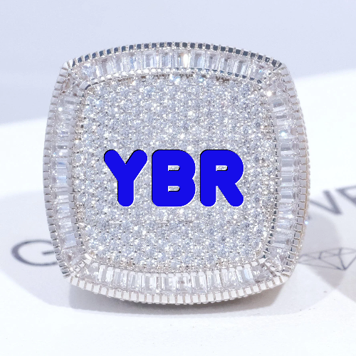 CUSTOM LETTER 3D ICED RING
