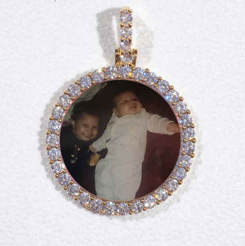 3D CIRCLE CUSTOM PICTURE PENDANT SMALL SIZE