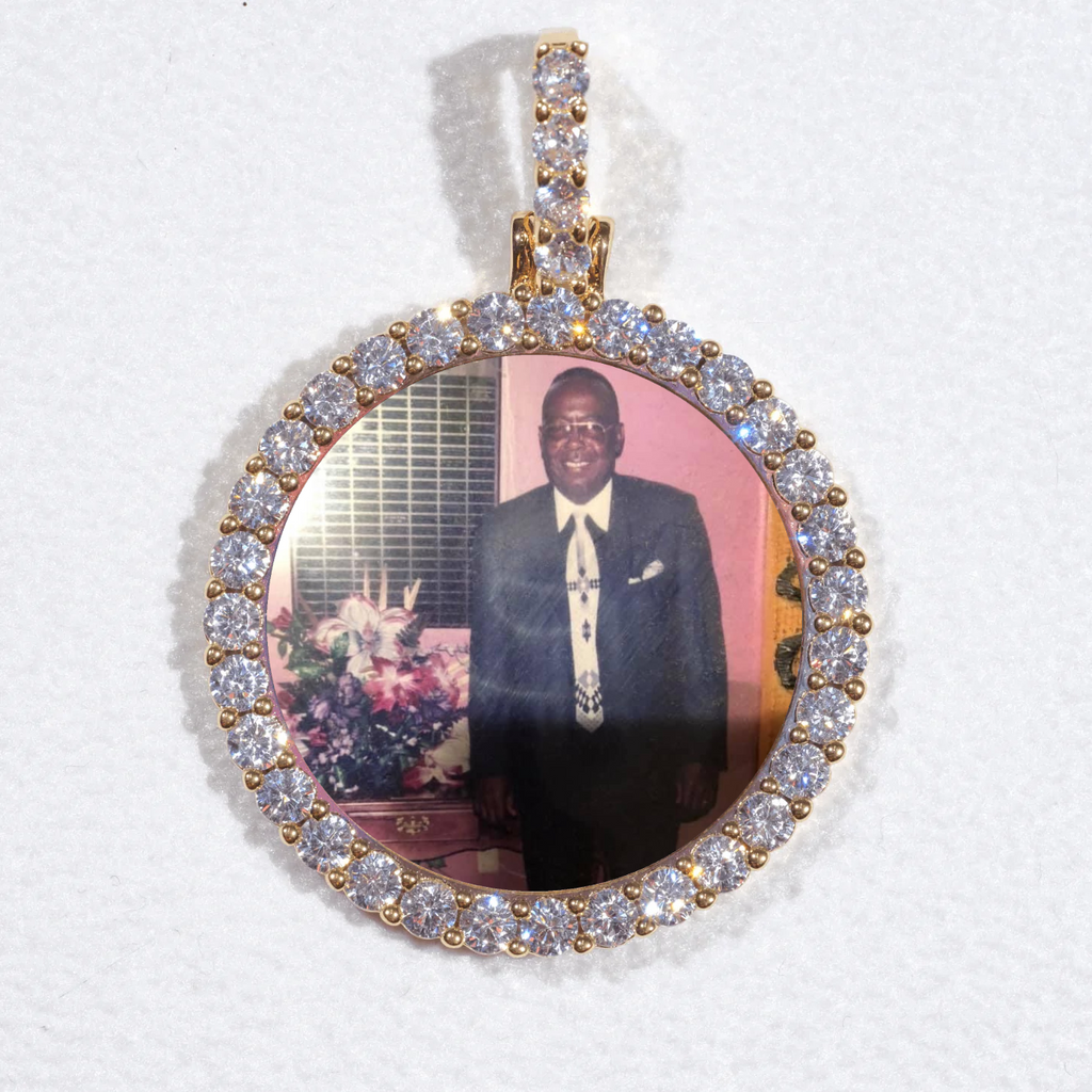 3D CIRCLE CUSTOM PICTURE PENDANT SMALL SIZE