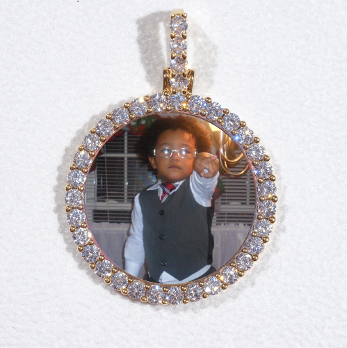 3D CIRCLE CUSTOM PICTURE PENDANT SMALL SIZE