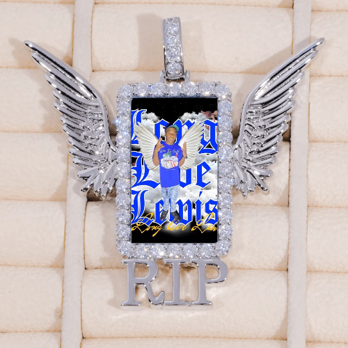 RIP WING 3D CUSTOM PICTURE PENDANT