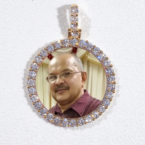3D CIRCLE CUSTOM PICTURE PENDANT SMALL SIZE