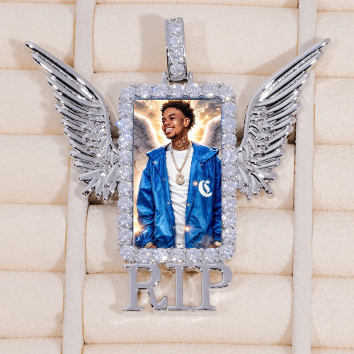 RIP WING 3D CUSTOM PICTURE PENDANT