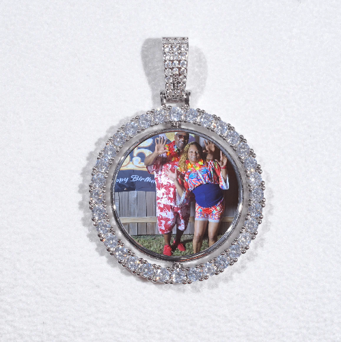 3D Spinning 2-Faced Custom Picture Pendant