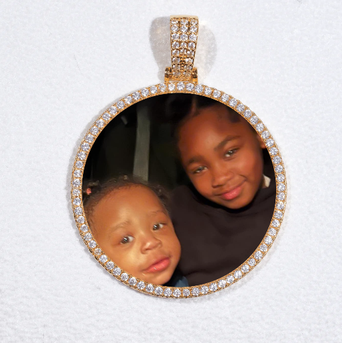 MEDIUM 3D CIRCLE CUSTOM PICTURE PENDANT