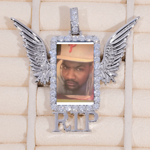 RIP WING 3D CUSTOM PICTURE PENDANT
