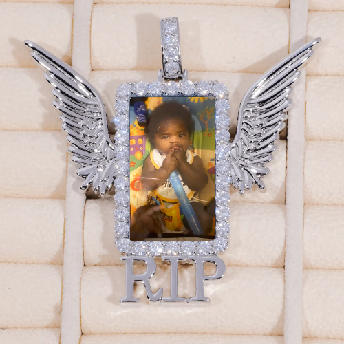 RIP WING 3D CUSTOM PICTURE PENDANT