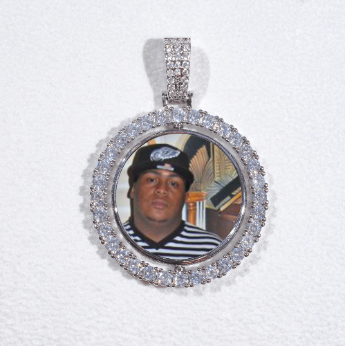 3D Spinning 2-Faced Custom Picture Pendant