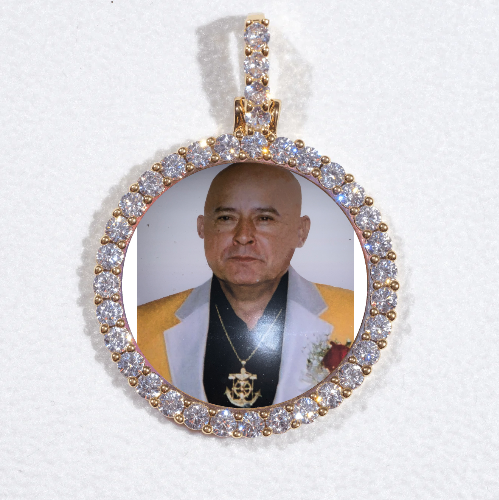 3D CIRCLE CUSTOM PICTURE PENDANT SMALL SIZE