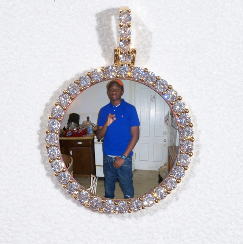 3D CIRCLE CUSTOM PICTURE PENDANT SMALL SIZE