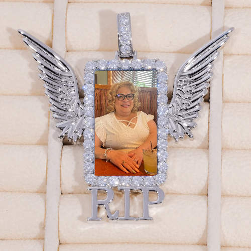 RIP WING 3D CUSTOM PICTURE PENDANT