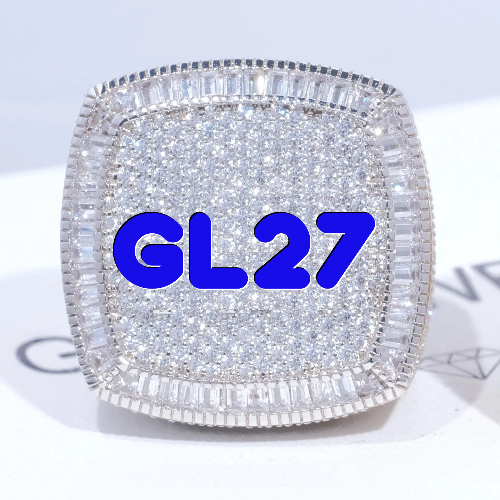 CUSTOM LETTER 3D ICED RING