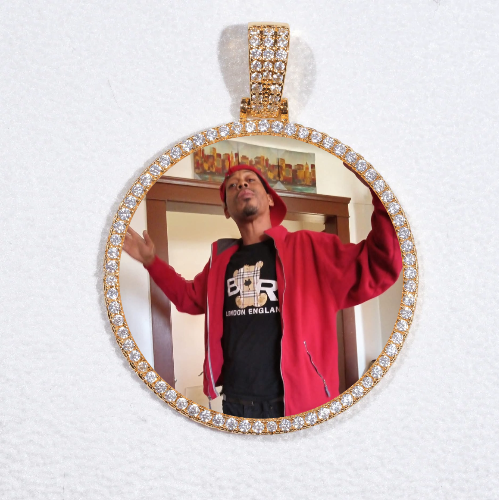 MEDIUM 3D CIRCLE CUSTOM PICTURE PENDANT