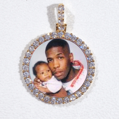 3D CIRCLE CUSTOM PICTURE PENDANT SMALL SIZE