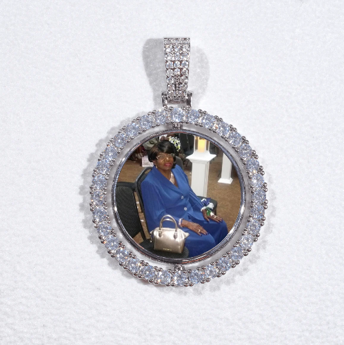 3D Spinning 2-Faced Custom Picture Pendant