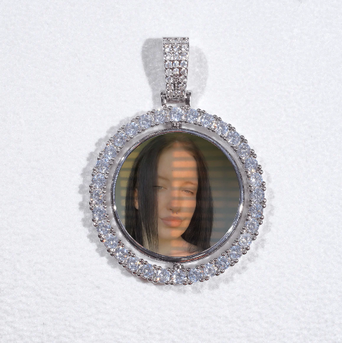 3D Spinning 2-Faced Custom Picture Pendant