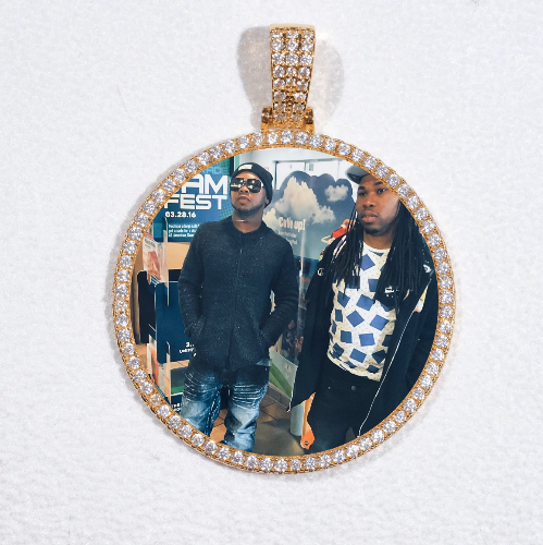 MEDIUM 3D CIRCLE CUSTOM PICTURE PENDANT