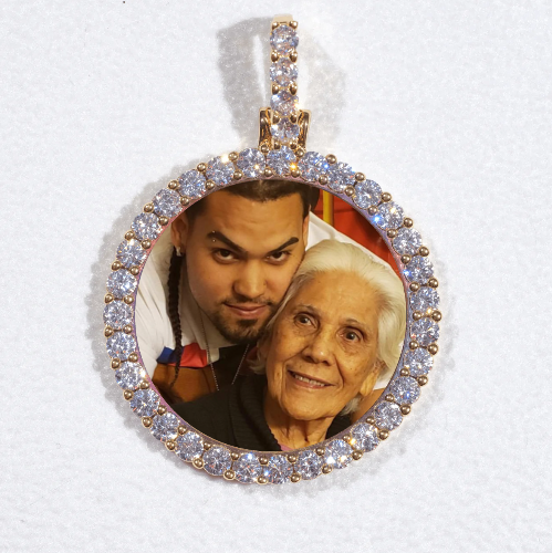 3D CIRCLE CUSTOM PICTURE PENDANT SMALL SIZE