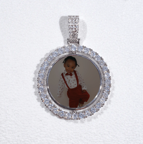 3D Spinning 2-Faced Custom Picture Pendant