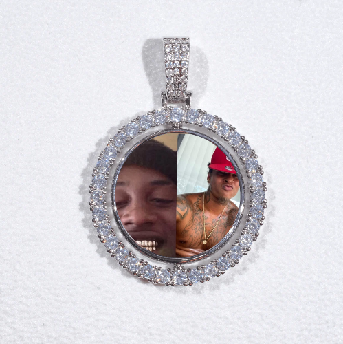3D Spinning 2-Faced Custom Picture Pendant