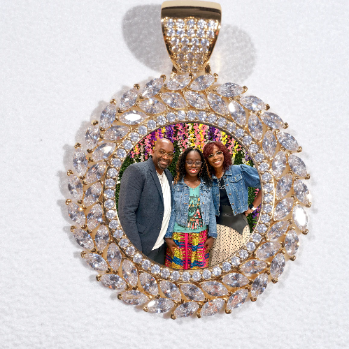 Large 3D Wheat Ear Custom Picture Pendant