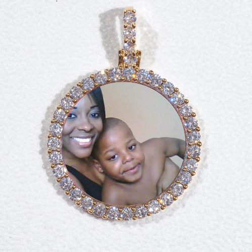 3D CIRCLE CUSTOM PICTURE PENDANT SMALL SIZE