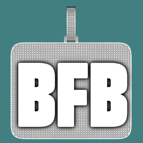 CUSTOM LETTER NECKLACE 3D BIG SQUARE