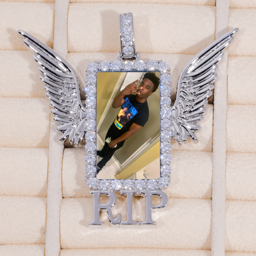 RIP WING 3D CUSTOM PICTURE PENDANT