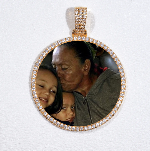MEDIUM 3D CIRCLE CUSTOM PICTURE PENDANT