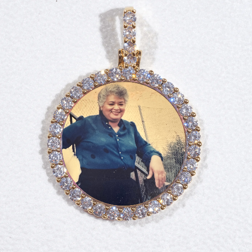 3D CIRCLE CUSTOM PICTURE PENDANT SMALL SIZE