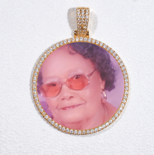 MEDIUM 3D CIRCLE CUSTOM PICTURE PENDANT