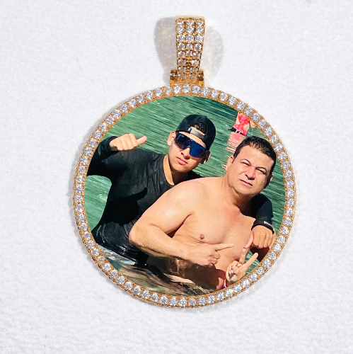 MEDIUM 3D CIRCLE CUSTOM PICTURE PENDANT