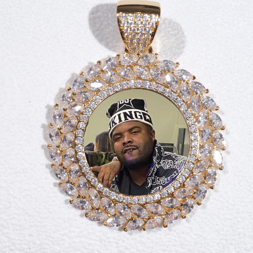 Large 3D Wheat Ear Custom Picture Pendant