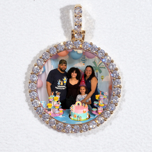 3D CIRCLE CUSTOM PICTURE PENDANT SMALL SIZE