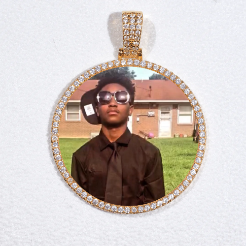 MEDIUM 3D CIRCLE CUSTOM PICTURE PENDANT