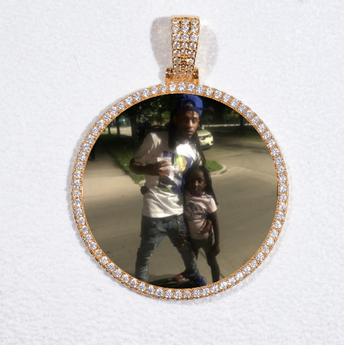 MEDIUM 3D CIRCLE CUSTOM PICTURE PENDANT