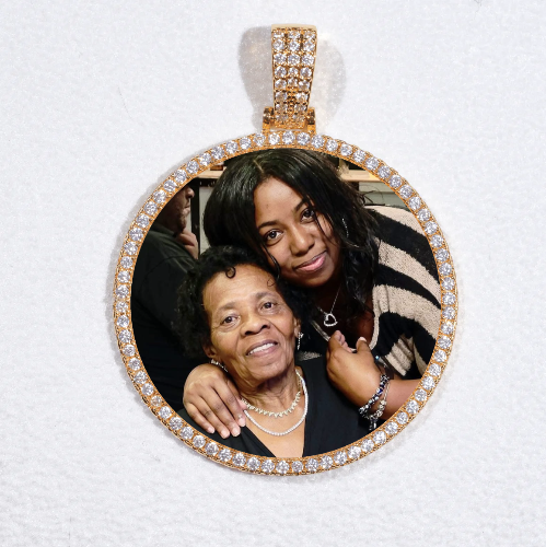 MEDIUM 3D CIRCLE CUSTOM PICTURE PENDANT