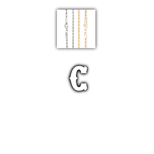 Custom Letters Freibeuter Font Necklace