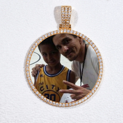 MEDIUM 3D CIRCLE CUSTOM PICTURE PENDANT
