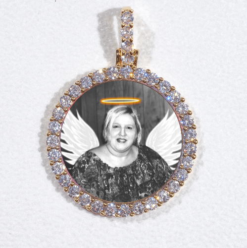 3D CIRCLE CUSTOM PICTURE PENDANT SMALL SIZE
