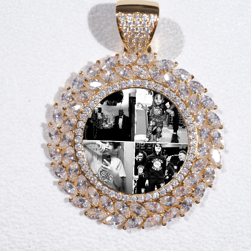Large 3D Wheat Ear Custom Picture Pendant