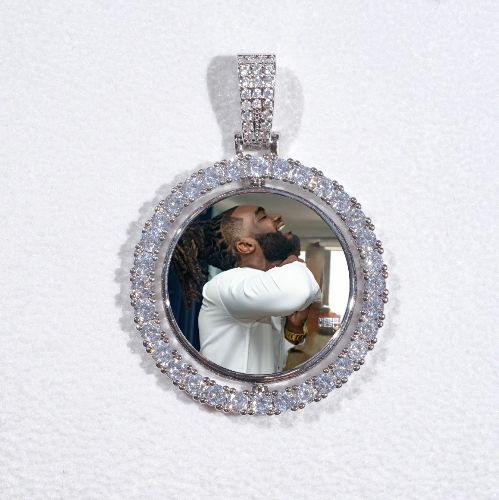 3D Spinning 2-Faced Custom Picture Pendant