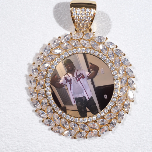 Large 3D Wheat Ear Custom Picture Pendant