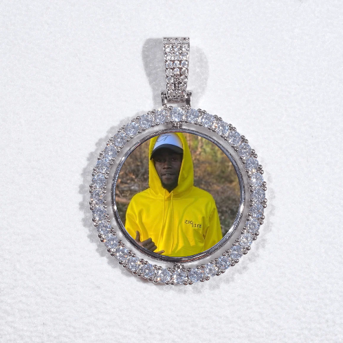 3D Spinning 2-Faced Custom Picture Pendant