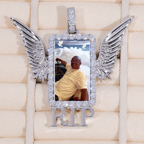 RIP WING 3D CUSTOM PICTURE PENDANT